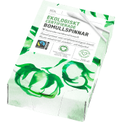 Ekologiska Bomullspinnar 200p Miljömärkt ICA Hjärtat.