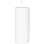 Blockljus Simply Stearin Vit 6x14cm Duni.