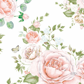 Servetter Mönstrade Rose Glory 20st Duni.
