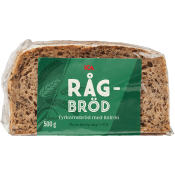 Rågbröd fyra korn 500g ICA.