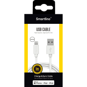 Lightningkabel 1m vit Smartline.