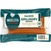 Grillkorv Kalkon 400g Ingelsta kalkon.