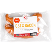 Grillkorv Ost & bacon 230g Petterssons Charkuteri.