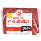 Hamburgerkött 120g Petterssons Charkuteri.