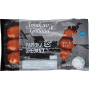Kryddkorv Paprika Oregano 90% Kötthalt 300g Smak av Gotland.