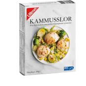 Pilgrimsmusslor 200g Fryst Ullmo.