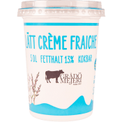 Crème Fraiche Lätt 13% 5dl Grådö Mejeri.