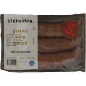 Vildsvinskorv 78% Kötthalt 300g Stensåkra.