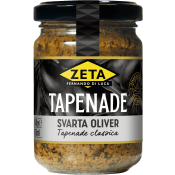 Tapenade av Oliver Svarta 140g Zeta.
