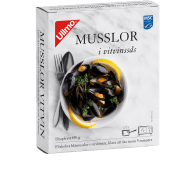 Blåmusslor i Vitvin Fryst 450g Ullmo.
