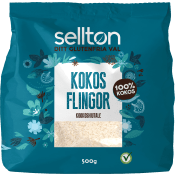 Kokosflingor 500g Sellton.