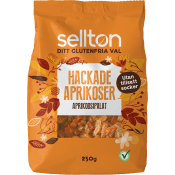 Hackade aprikoser 250g Sellton.