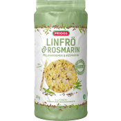 Riskakor Linfrö & rosmarin Glutenfri 130g Friggs.