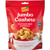 Cashewnötter Jumbo Rostade 200g Exotic Snacks.