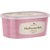 Hallonsorbet Ekologisk 500ml Järnaglass.