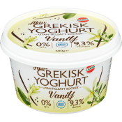 Yoghurt Äkta Grekisk Vanilj 0% 500g Larsa Foods.