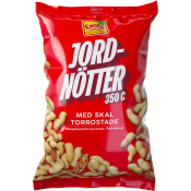 Jordnötter med skal Rostade 350g Exotic Snacks.