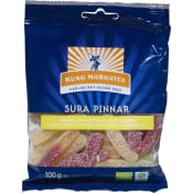 Godis Sura pinnar Ekologisk 100g Kung Markatta.