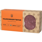 Vildsvinsgrytbitar 500g GW:s utvalda.