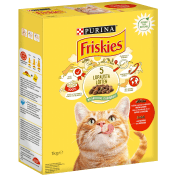 Kattmat Oxkött kyckling & lever 1kg Friskies.