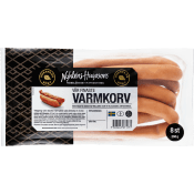 Varmkorv bokspånsrökt 360g Nyhléns Hugosons.