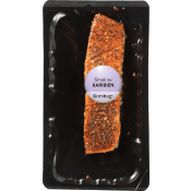 Laxfilé varmrökt caribbean 125g Miljömärkt Korshags.