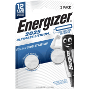 Knappcell CR2025 Ultimate Litium 2-p Energizer.