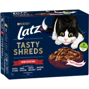 Kattmat Tasty Shreds Farm Selection 12-p 960g Latz.