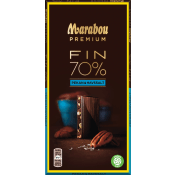 Chokladkaka Premium 70% kakao Sea salt pecan 100g Marabou.