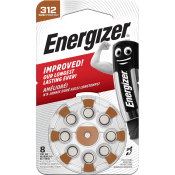 Hörapparatsbatteri 312 TL8 8-p Energizer.