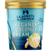 Glass Vegansk Coconut Dream 500ml Lejonet och Björnen.