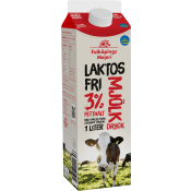 Mjölkdryck standard Laktosfri 3% 1l Falköpings Mejeri.