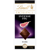 Chokladkaka EXCELLENCE Fikon Mörk Choklad 100g Lindt.