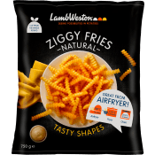 Pommes frites Ziggy fries Fryst 750g Lamb weston.