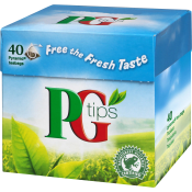 Svart te Pyramidpåse 40-p PG Tips.