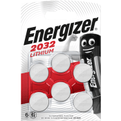 Knappcellsbatteri 2032 6-p Energizer.
