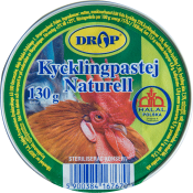 Kycklingpaté Halal 130g Drop.