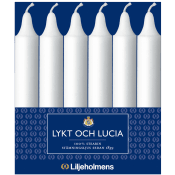 Lykt & lucialjus Vit 6-p Liljeholmens.