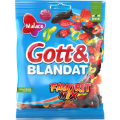 Godis Gott & Blandat favorit mix 190g Malaco.
