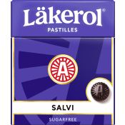 Halstabletter Salvi 25g Sockerfri Läkerol.