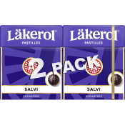 Halstabletter Salvi Sockerfri 2-p 50g Läkerol.
