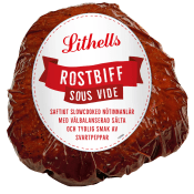 Rostbiff i skivor ca 15g Lithells.
