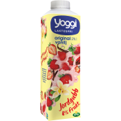 Yoghurt Jordgubb & vanilj 2% Laktosfri 1l Yoggi®.