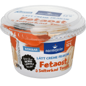 Crème Fraiche Lätt Fetaost & Soltorkad tomat 12% 2dl Norrmejerier.