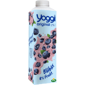 Yoghurt Original Blåbär 2% 1000g Yoggi®.