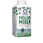 Mellanmjölk 1,5% Längre hållbarhet 2,5dl Skånemejerier.