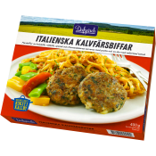 Italienska kalvfärsbiffar 400g Dafgårds.