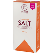 Finkornigt Hushållssalt med jod 1kg Falksalt.