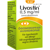 Livostin Ögondroppar 0,5mg/ml 4ml Livostin.