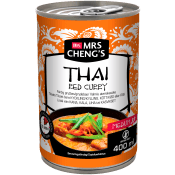 Grytbas Thai red curry Het 400ml Mrs Chengs.